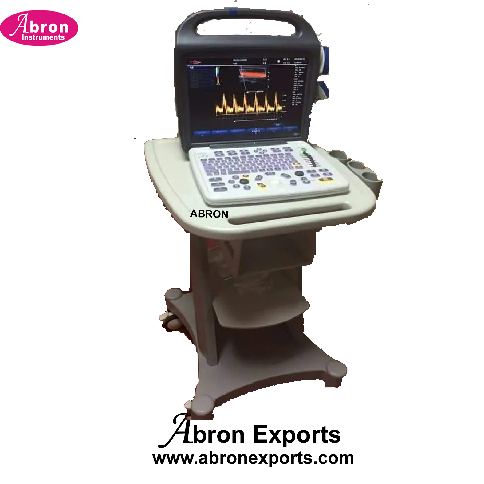 ultrasound machine Cardiology Colour doppler sonigraphy Hospital Nursing Home Abron ABM-2505EC 